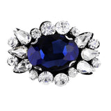 Maxbell Eye Shape Beads Rhinestone Applique Sew on Patch Clothes Accessories Blue - Aladdin Shoppers