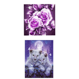 Maxbell 5D Diamond Embroidery Painting Animal Tiger & Flower Cross Stitch Art Kit