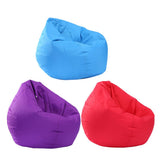 Maxbell Waterproof Stuffed Animal Storage Bean Bag Cover Red & Purple & Sky Blue