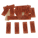 Maxbell Maxbell 20 Pieces PU Leather Handmade Garment Label Tags DIY Sewing Craft Patches