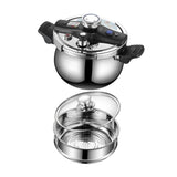 Maxbell Pressure Cooker Kitchen Stew Soup Pan Easily Open Close Home Canning Cooker With Steamer