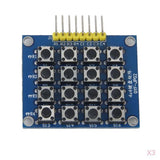 Maxbell 3 Pcs  Matrix Keypad Keyboard Module Board 16 Buttons 4x4