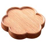 Maxbell Bamboo Serving Tray Decoration Breakfast Dinner Tray for Fruit Drinks Coffee flowers
