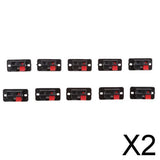 Maxbell 2xPush Release Connector Plate Stereo Speaker Terminal 2 Position 1 Row