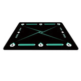 Maxbell Football Footstep Training Mat Dribble Training Mat for Kids Children Adults Black