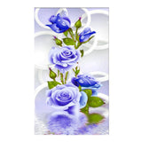 Maxbell 5D DIY Diamond Painting Embroidery Rhinestone Pictures Blue Rose 30x56cm - Aladdin Shoppers