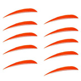 Maxbell 10 Pieces Drops Archery Hunting Arrow Feather Fletching Right Wing Orange - Aladdin Shoppers