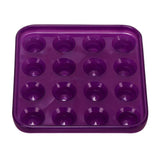 Maxbell Durable Plastic Snooker or Pool Ball Tray Holds 16 Balls Purple - Aladdin Shoppers