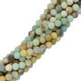 Maxbell Maxbell 6mm Natural Round Gemstone Loose Spacer Beads Jewelry Making Strand 15