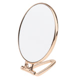 Maxbell Maxbell Folding Handheld Double Sided Mirror Table Makeup Mirror for Travel  Golden