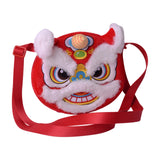 Maxbell Embroidered Tote Purse Portable Chinese New Year Crossbody Bag Street Indoor Style B