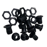 Maxbell 10x Air Vent with Gaskets Set 1/2" Percussion Accessories Gear Drum Strainer black