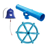 Maxbell 3Pcs Playground Accessories Pirate Ship Wheel for Kids for Outdoor Playhouse Style F