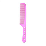 Maxbell Space Aluminum Antistatic Haircutting Styling Barber Comb for Women Fuchsia