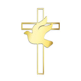 Maxbell Dove Cross Cake Topper Cake Decoration for Wedding Celebration Birthday Style C