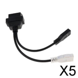 Maxbell 5xCar Vehicles 2x2 Pin Adapter Interface Cable OBD2 OBDII for VW Audi Seat