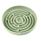 Maxbell Slow feed Bowl Easy to Clean Silicone Dog Food Bowl for Pets Dogs Puppy Cats Green