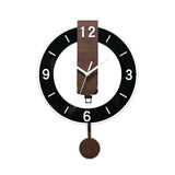 Maxbell Wall Clock Lightweight Quiet Hanging Clock for Living Room Housewarming Gift Black