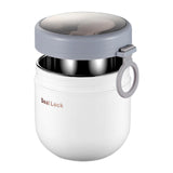 Maxbell Maxbell Soup Cup Detachable Portable Spoon Yogurt Container for Fruit Breakfast Milk White