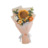 Maxbell Crochet Flowers Bouquet Finished for Mother Day Thanksgiving Day Anniversary yellow