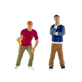 Maxbell 2 Pieces 1:64 Graffiti Boy Desk Decoration DIY Crafts for DIY Scene Ornament