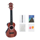 Maxbell Kids Toy Ukulele Practice Learning Developmental   Red Wooden grain