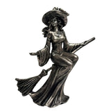 Maxbell Halloween Figurine Witch Statue Decorative Sculpture for Fireplace Home Desk Riding a broom
