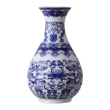 Maxbell Wall Hanging Vase Chinese Blue and White Porcelain for Indoor Office