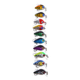 Maxbell Fishing Lures Crankbaits Hooks Minnow Baits Tackle Length 1.0 Inch - Aladdin Shoppers