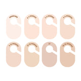 Maxbell 8Pcs Blank Clothing Rack Divider Baby Hanger for Wardrobe Newborn Bedroom