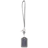 Maxbell 2pieces Rhinestone Lanyard with Retractable Reel Vertical ID Badge Holder