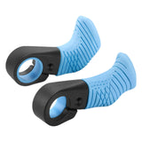 Maxbell 2 Pieces Bike Handlebar Thumb Rest Grips Fits 0.87 inch Handlebars Anti Slip Blue