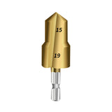 Maxbell Countersunk Drill Bit for Ppr Pipe Repair Sturdy Multifunctional Alloy Steel 15 19
