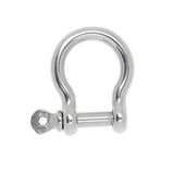 Maxbell 4pcs Marine Stainless Steel Chain Rigging Bow Shackle Captive Pin 6mm & 5mm