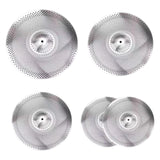 Maxbell 5Pcs Quiet Cymbals Practice Set Low Volume Cymbal Pack for Apartment Bedroom