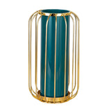 Minimalist Plants Pot Stems Bunch Storage Glass Lantern Flower Vase Decors 14cmx24.5cm