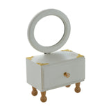 Maxbell Desktop Makeup Mirror with Drawer Decoration for Vanity Bathroom Living Room Round Mirror