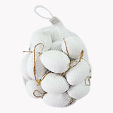 Maxbell 24x Easter Eggs Handmade Easter Decor for Party Decoration Art Crafts Making white