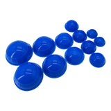 Maxbell 12 Pieces Silicone Vacuum Cupping Cup Flexible Accessory Silicone Can Puller blue