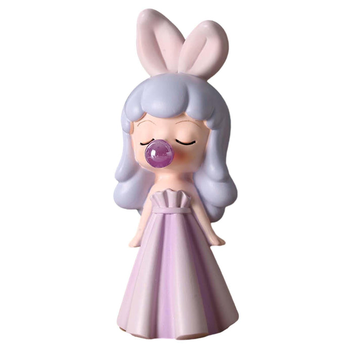 Maxbell Blowing Bubble Girl Statue Indoor for Living Room Cabinet Table Centerpieces