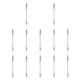 Maxbell 12Pcs Double Head Alligator Clips Compact Alligator Clamps for Card DIY Memo