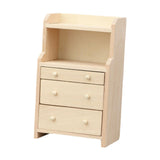 Maxbell 1:12 Dollhouse Cabinet Mini Doll Accessories Decoration for Living Room Home Style B