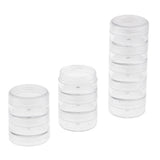 Maxbell 10Pcs 5 Layers Stackable Interlocking Screw Containers Storage Box 95x36mm