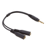 Maxbell 3 Pieces 3.5mm Splitter Mic And Audio Male to Female Adapter for PS4  PC