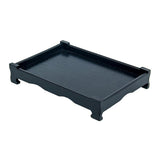 Maxbell Maxbell Wood Serving Tray Breakfast Decorative Food Coffee Tea  360X250X55cm black