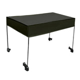 Maxbell Removable Awning Canopy with Rods Attachment for Folding Cart Camping Picnic L and Black