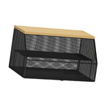 Maxbell Food Cover BBQ Cover Outside Plate Serving Cover for Garden Table Restaurant Black 52cmx31cmx27cm