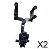 Maxbell 2xCar Rearview Mirror Phone Holder Stable Wear Resistant Universal Phone Mount