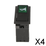 Maxbell 4x2Pin Car Truck Engineering Train Horn Rocker Switch Button On Off Control