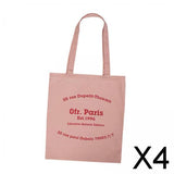 Maxbell 4xCanvas Bag Shoulder Purse Stylish Women Shoulder Bag for Work Summer Outdoor